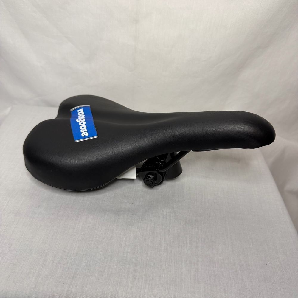 Black Bicycle Seat with Blue Accent